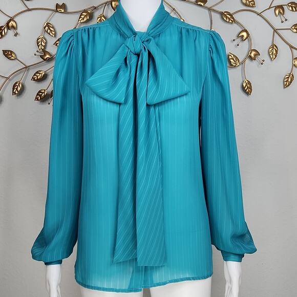 Vintage Contempo of California Secretary Blouse - Picture 1 of 12
